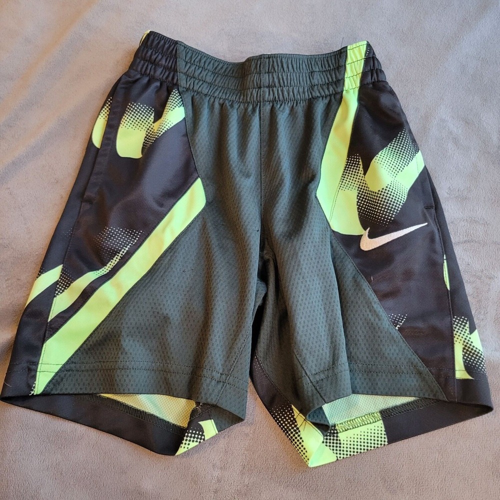 Nike Dri-Fit Boys Basketball Shorts Size XS Long Black Comfort Stretch Pull On